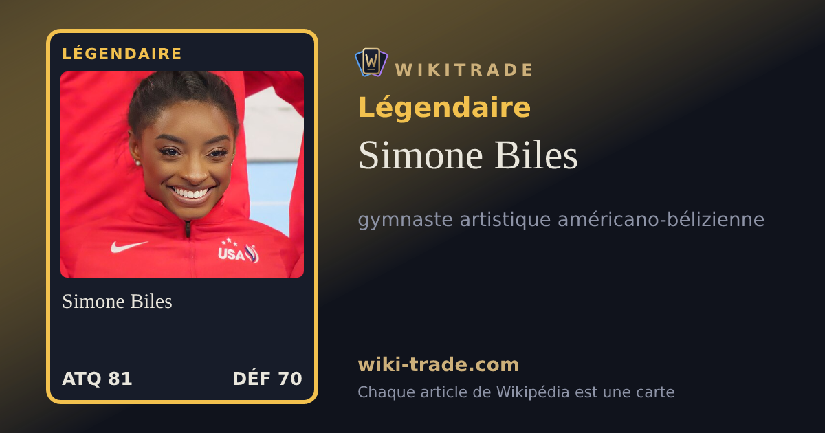 Simone Biles — carte Légendaire