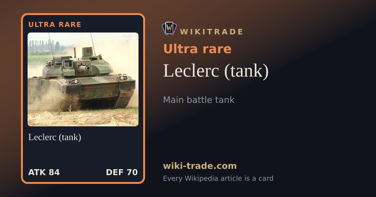 Leclerc (tank) — Ultra rare card
