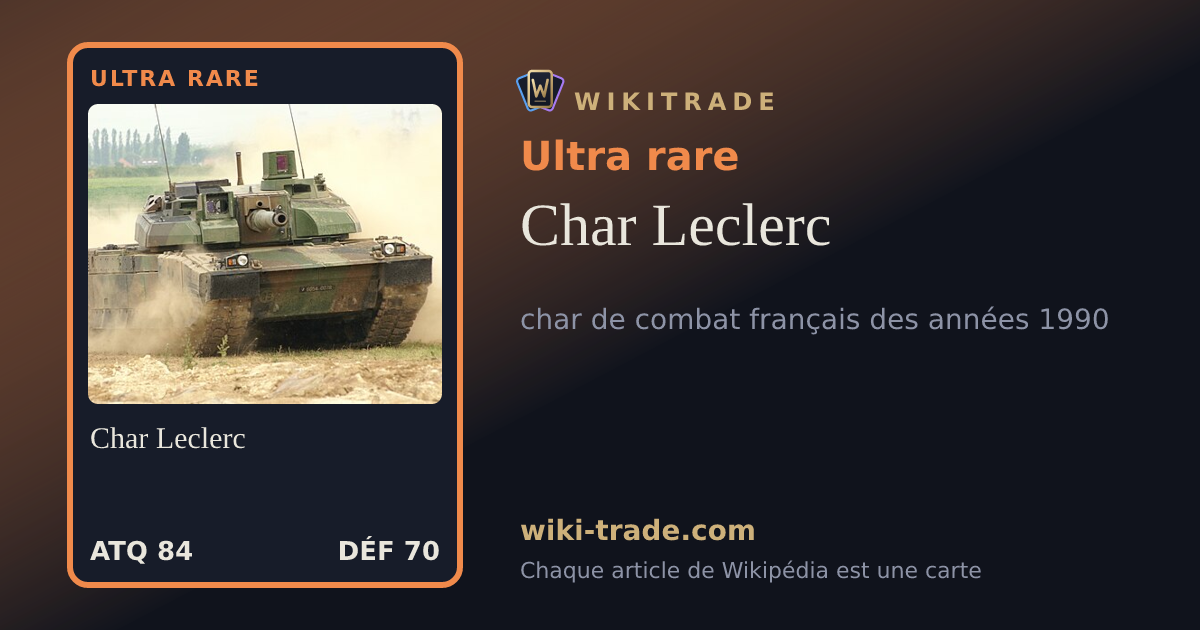 Char Leclerc — carte Ultra rare