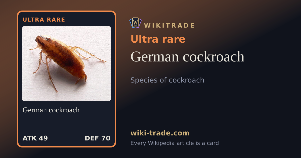 German cockroach — Ultra rare card