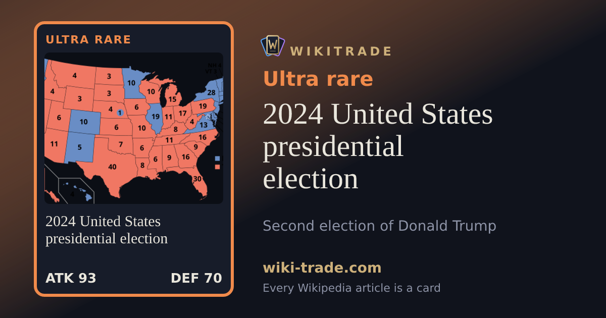 2024 United States presidential election — Ultra rare card