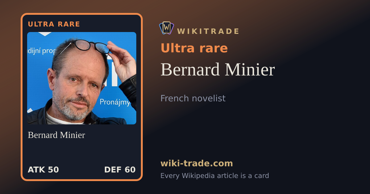 Bernard Minier — Ultra rare card