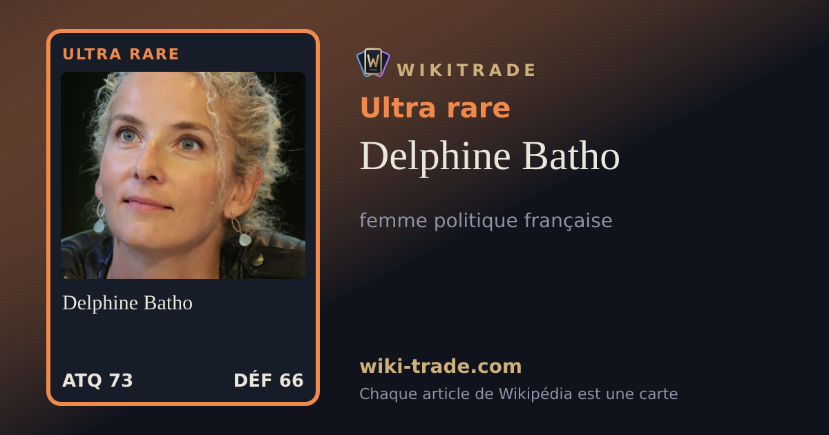 Delphine Batho — carte Ultra rare