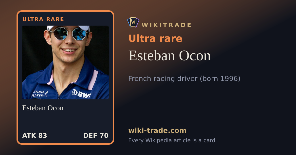 Esteban Ocon — Ultra rare card