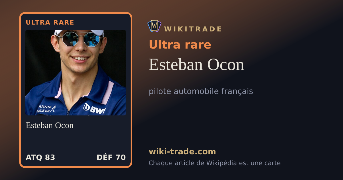 Esteban Ocon — carte Ultra rare