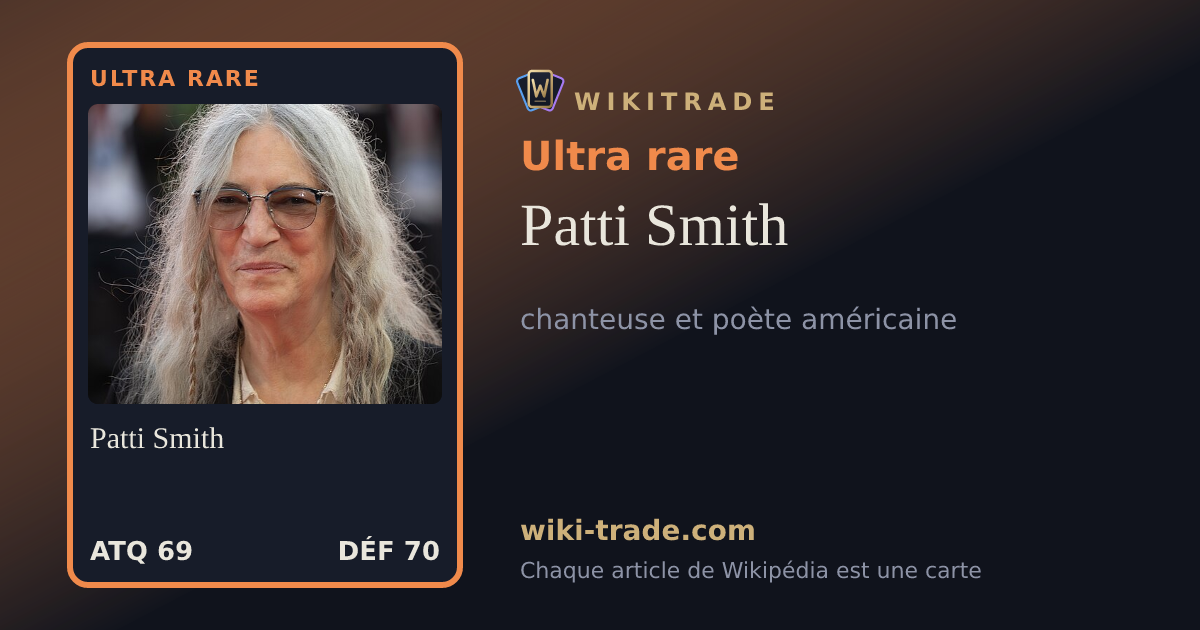 Patti Smith — carte Ultra rare