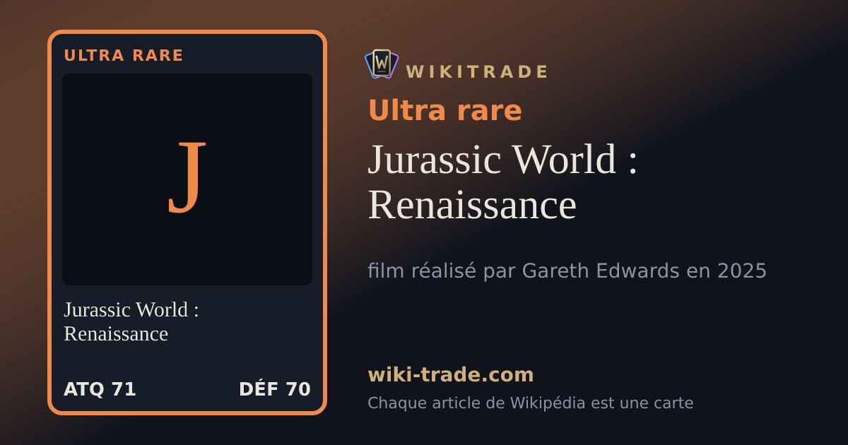 Jurassic World : Renaissance — carte Ultra rare