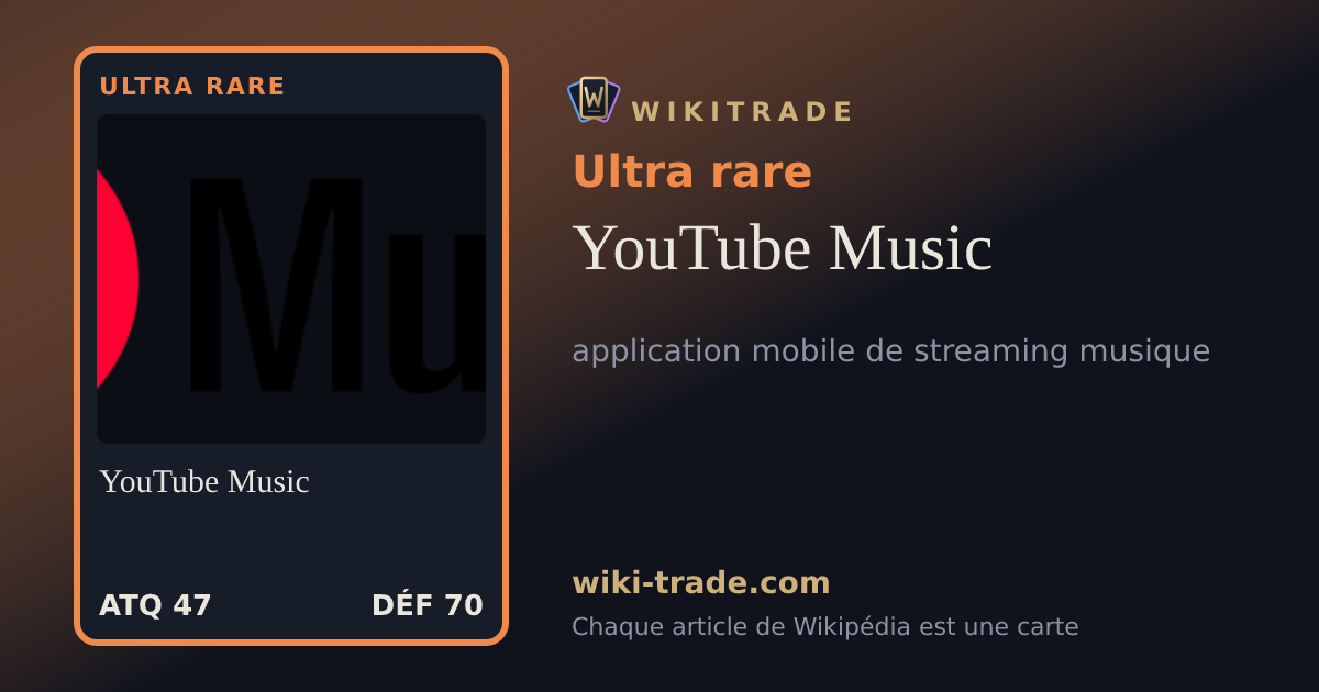 YouTube Music — carte Ultra rare