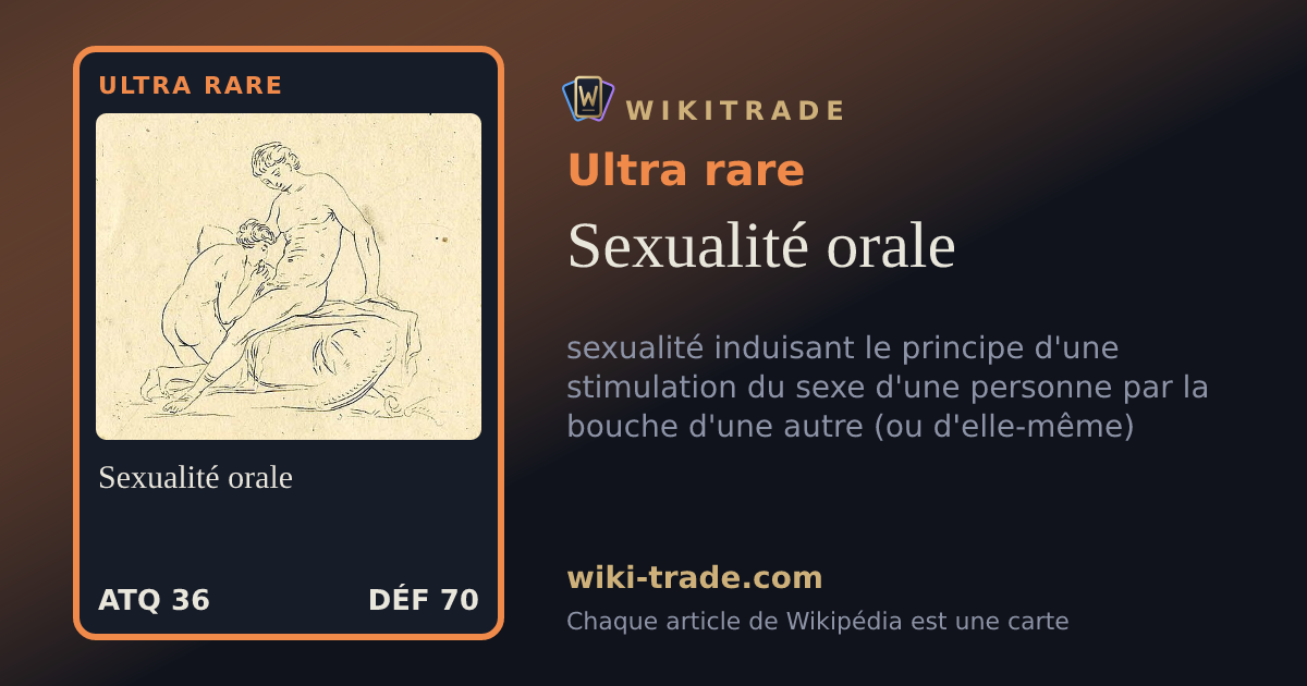 Sexualité orale — carte Ultra rare