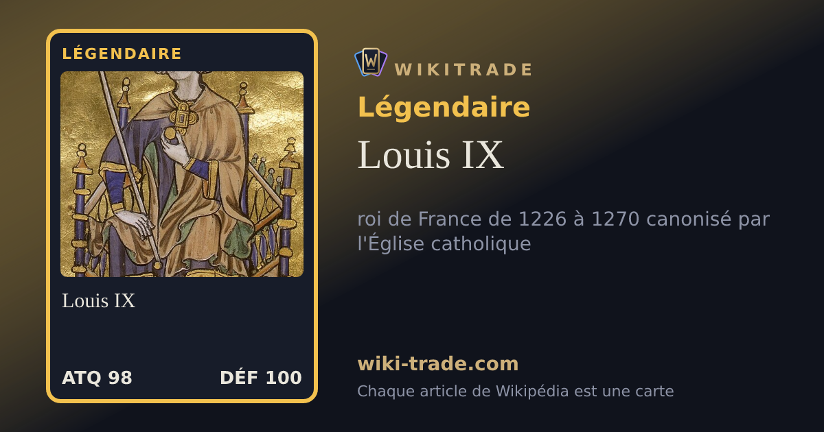 Louis IX — carte Légendaire