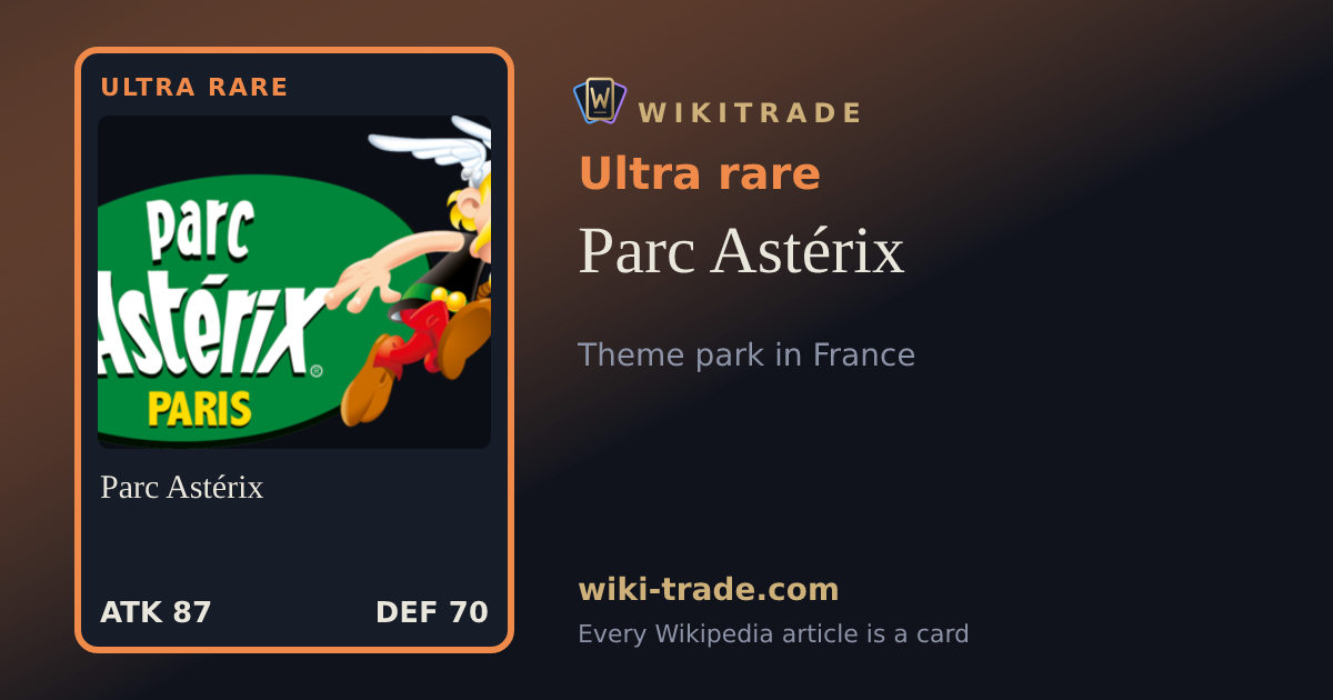 Parc Astérix — Ultra rare card