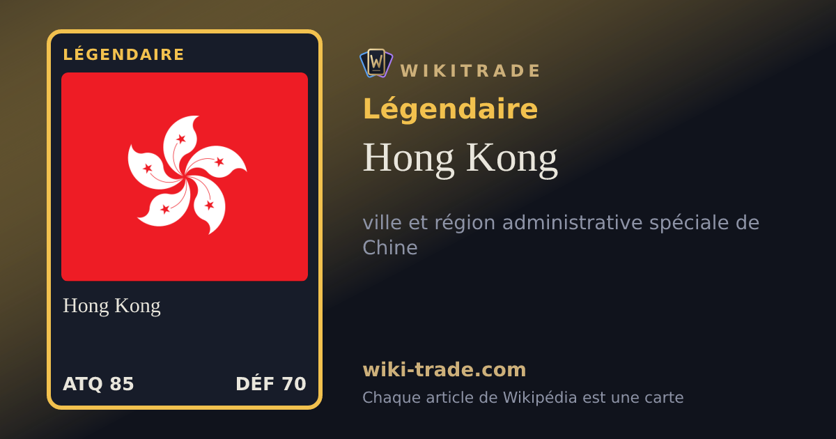Hong Kong — carte Légendaire