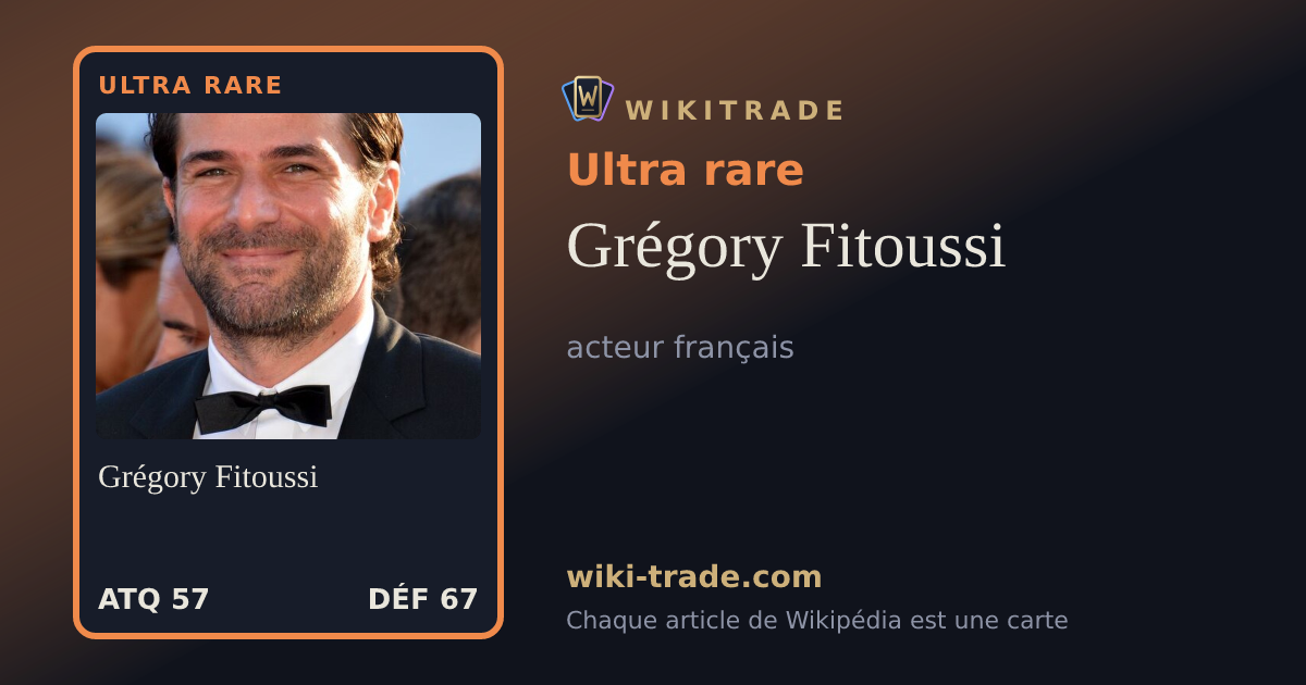 Grégory Fitoussi — carte Ultra rare