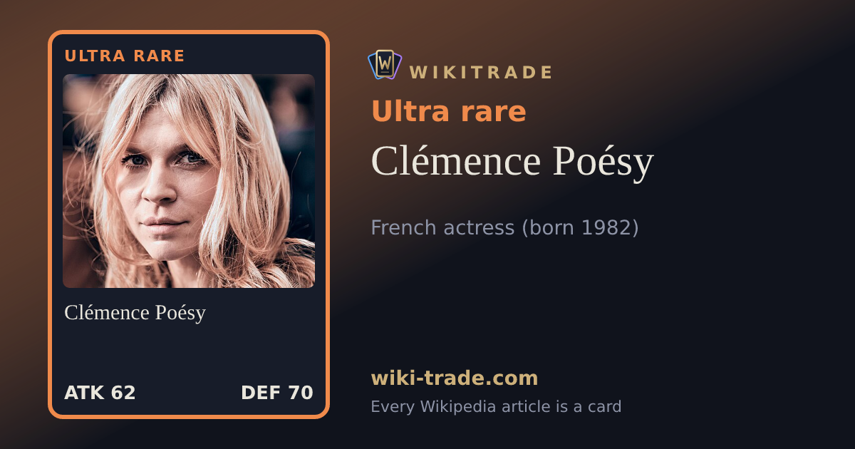 Clémence Poésy — Ultra rare card
