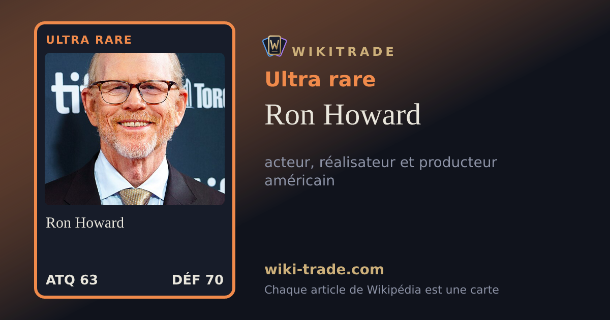 Ron Howard — carte Ultra rare