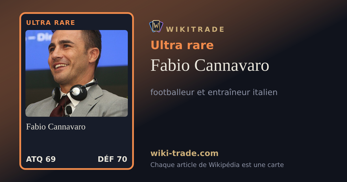 Fabio Cannavaro — carte Ultra rare