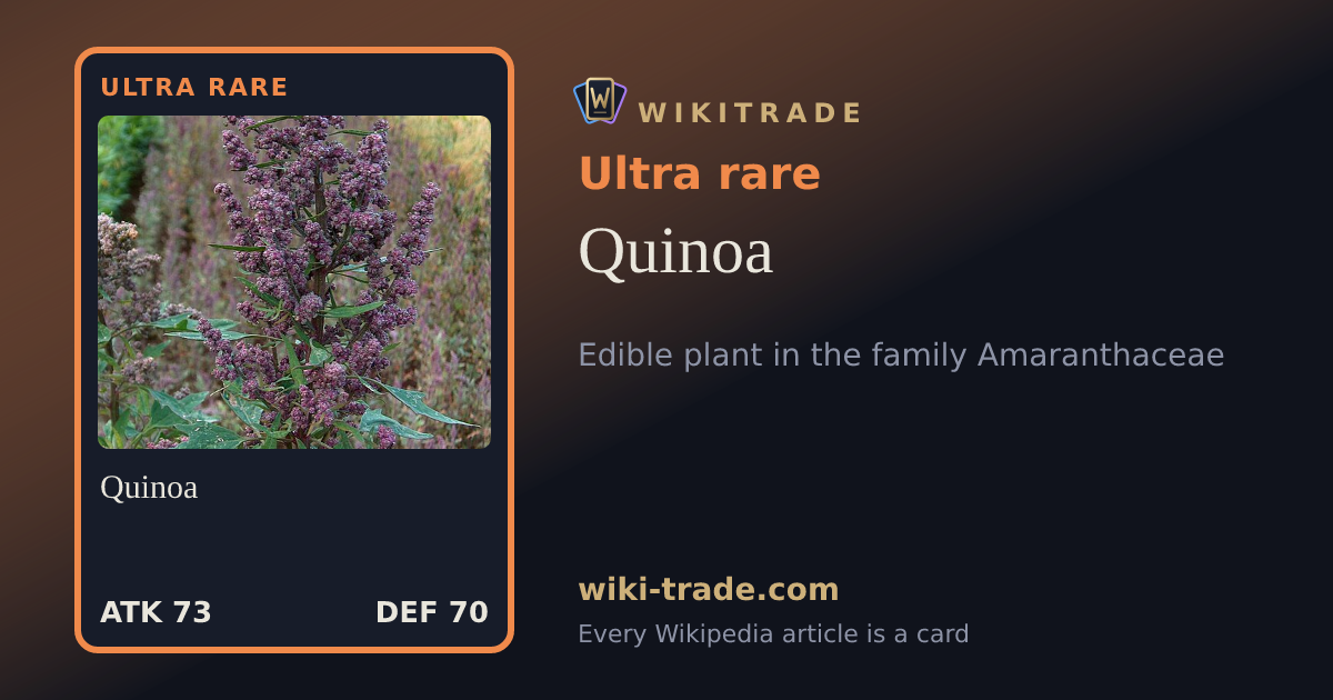 Quinoa — Ultra rare card