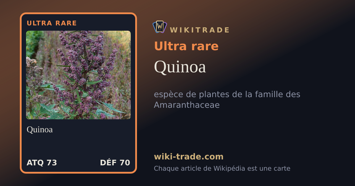 Quinoa — carte Ultra rare