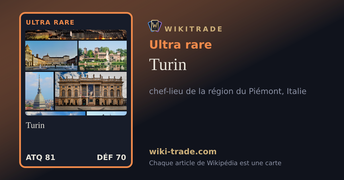 Turin — carte Ultra rare