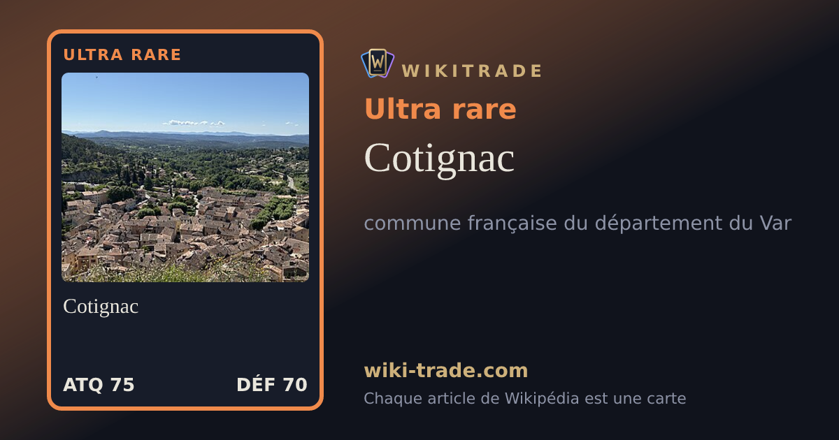 Cotignac — carte Ultra rare
