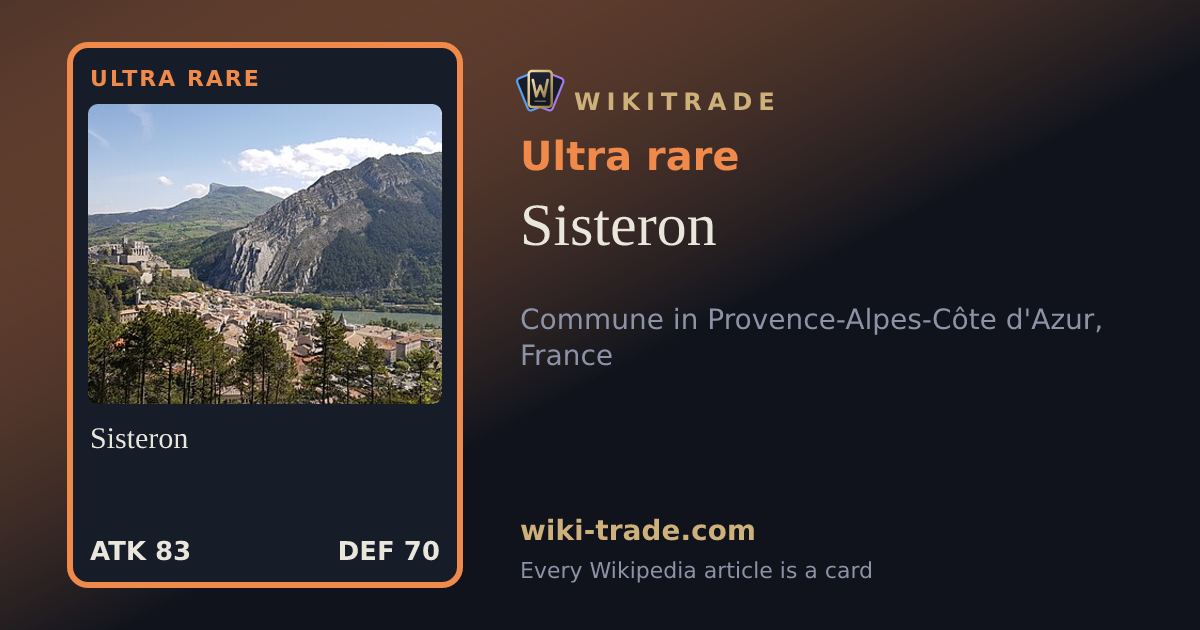 Sisteron — Ultra rare card