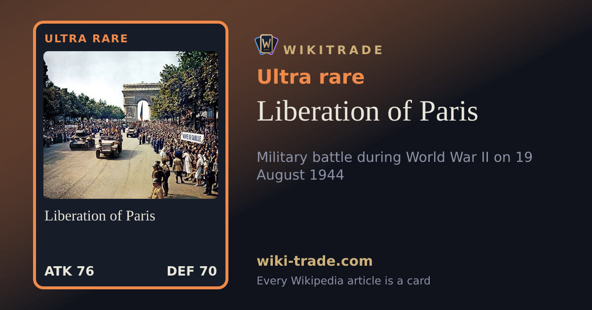 Liberation of Paris — Ultra rare card