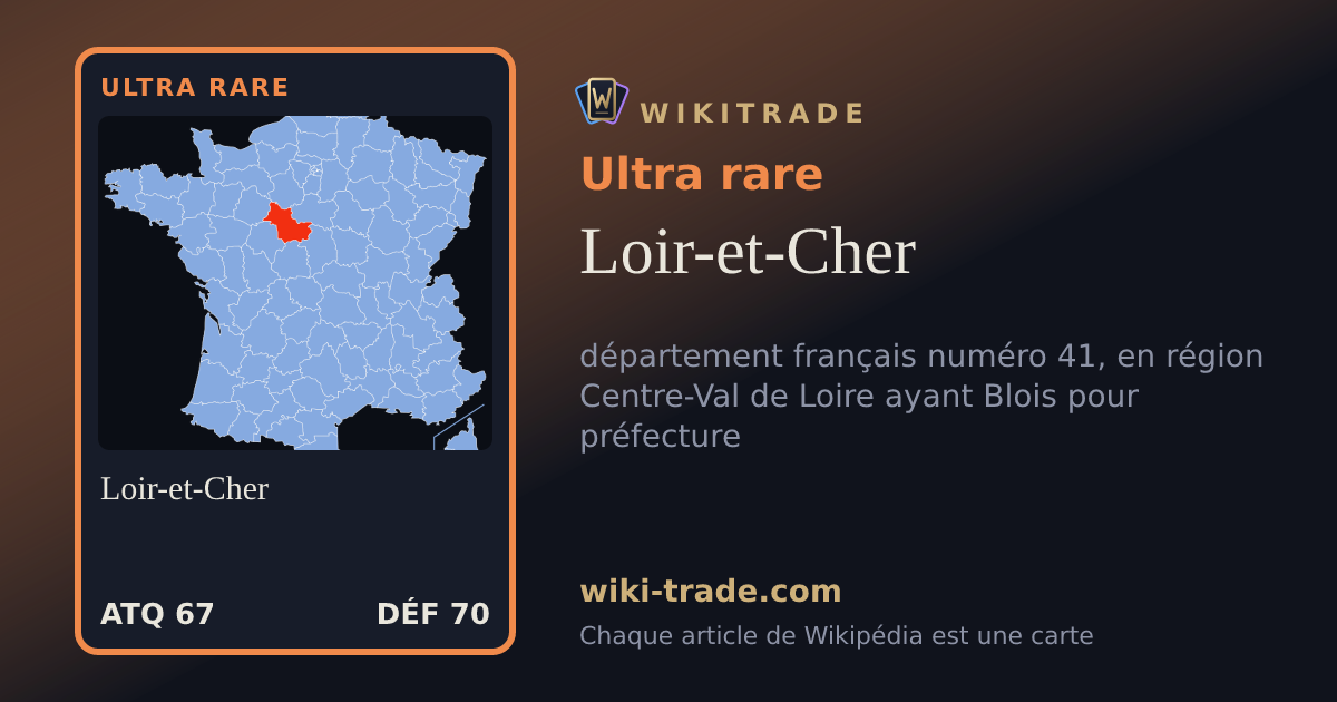 Loir-et-Cher — carte Ultra rare
