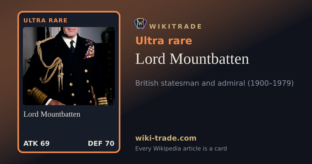 Lord Mountbatten — Ultra rare card