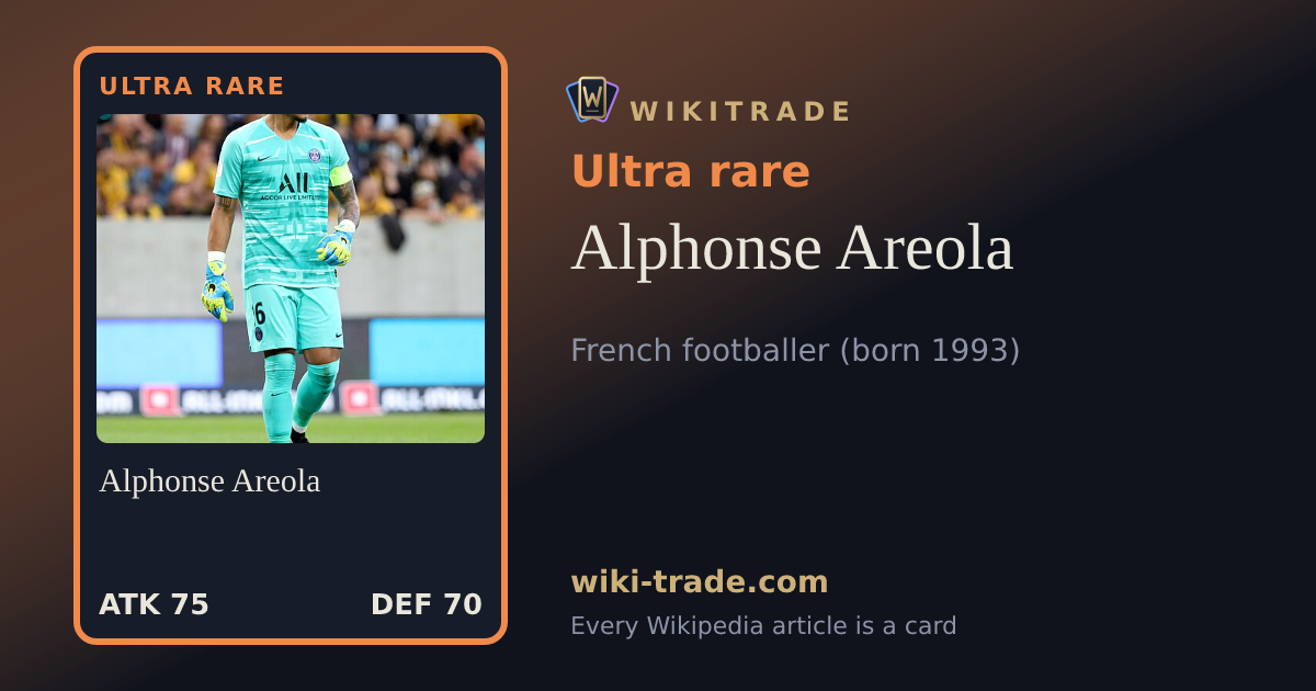 Alphonse Areola — Ultra rare card