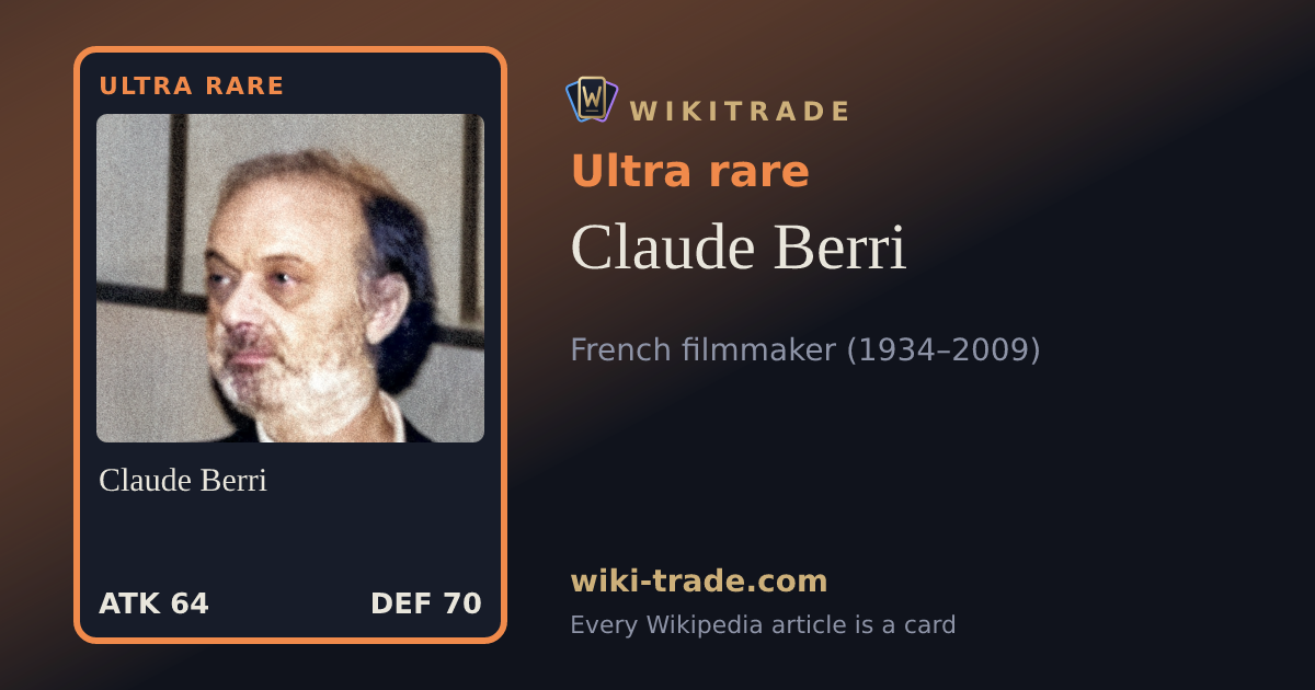 Claude Berri — Ultra rare card