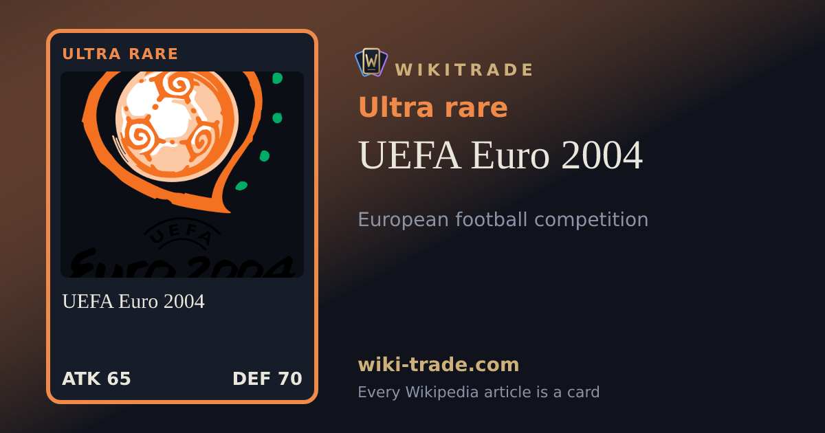 UEFA Euro 2004 — Ultra rare card