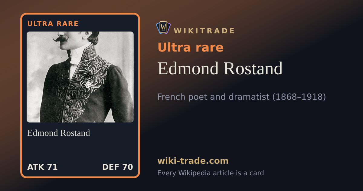 Edmond Rostand — Ultra rare card