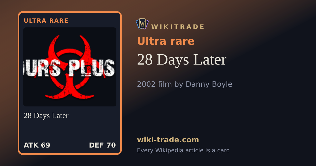 28 Days Later — Ultra rare card