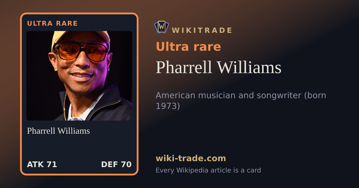 Pharrell Williams — Ultra rare card