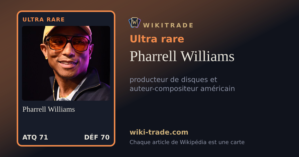 Pharrell Williams — carte Ultra rare