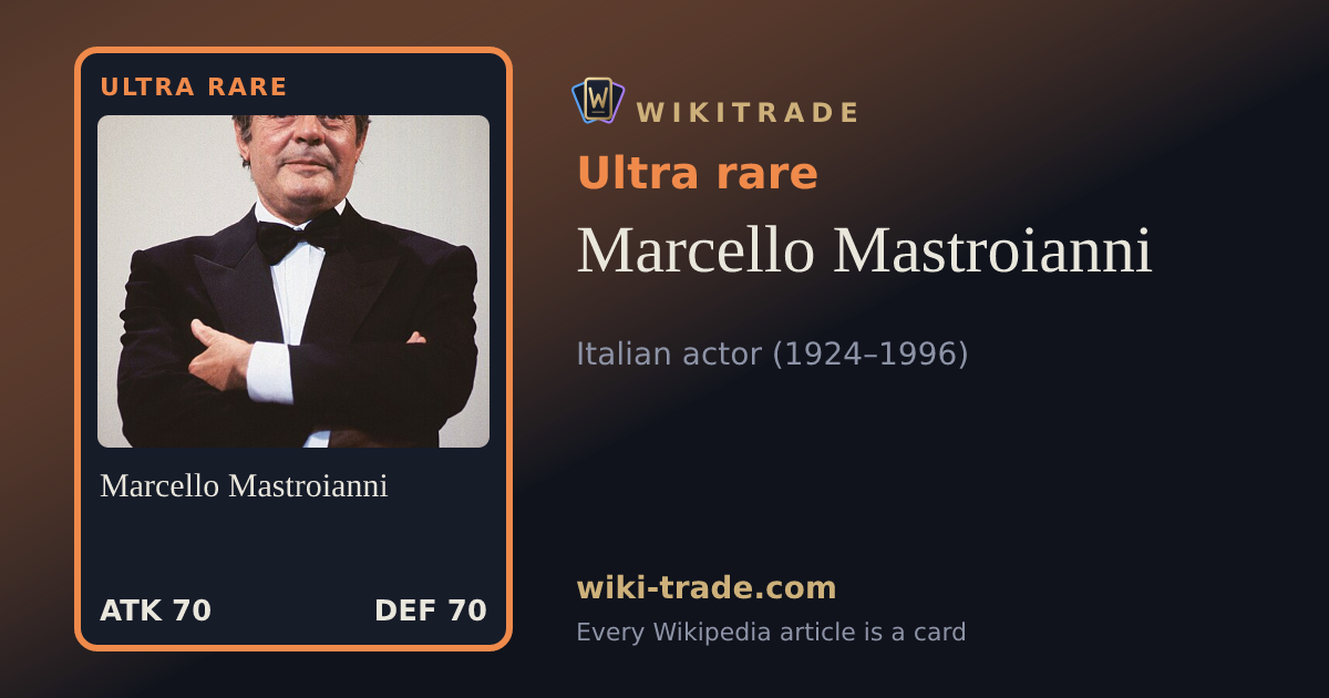 Marcello Mastroianni — Ultra rare card