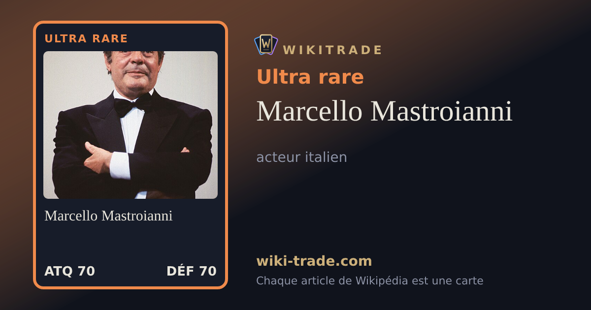 Marcello Mastroianni — carte Ultra rare