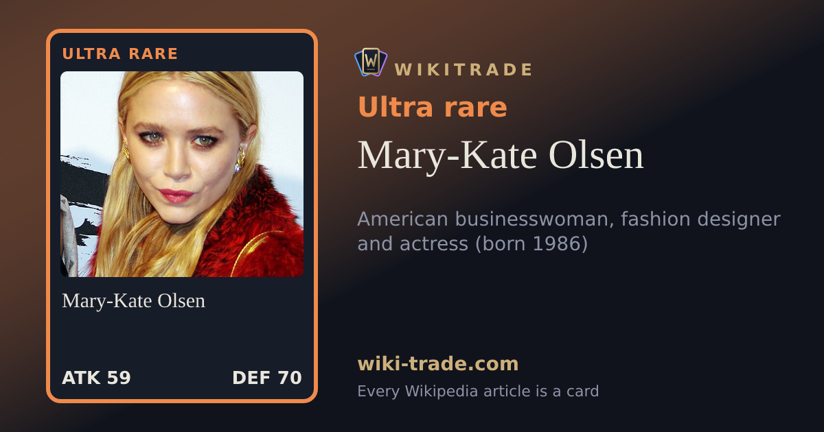 Mary-Kate Olsen — Ultra rare card