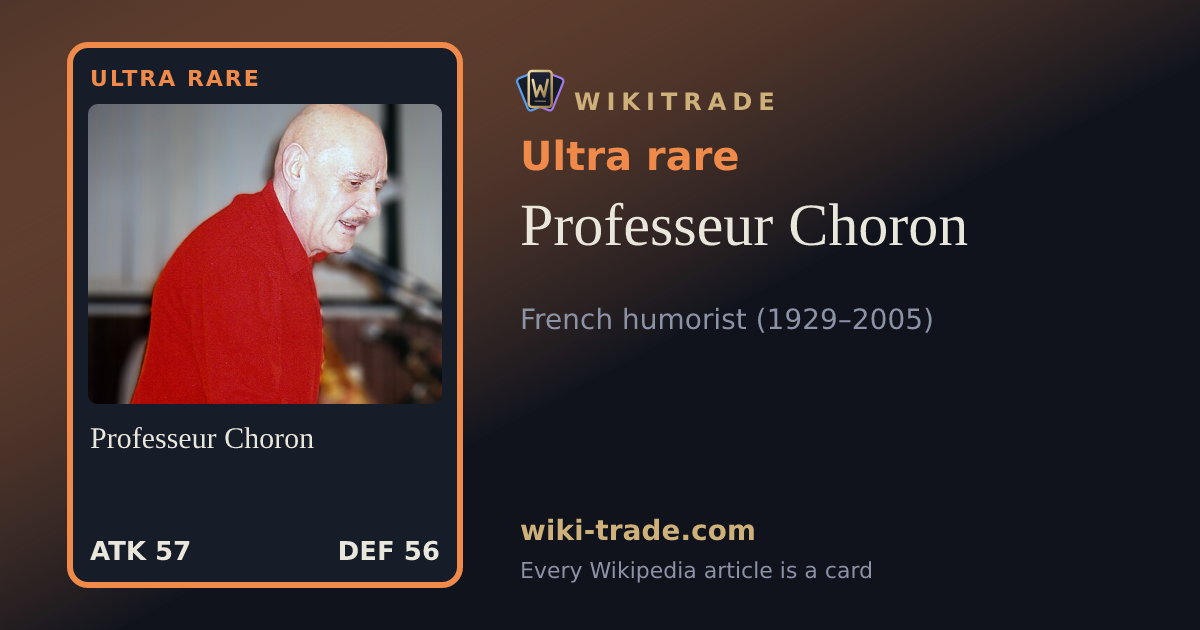 Professeur Choron — Ultra rare card