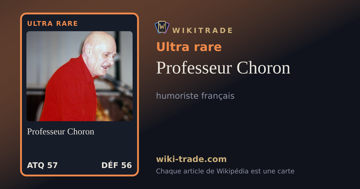 Professeur Choron — carte Ultra rare