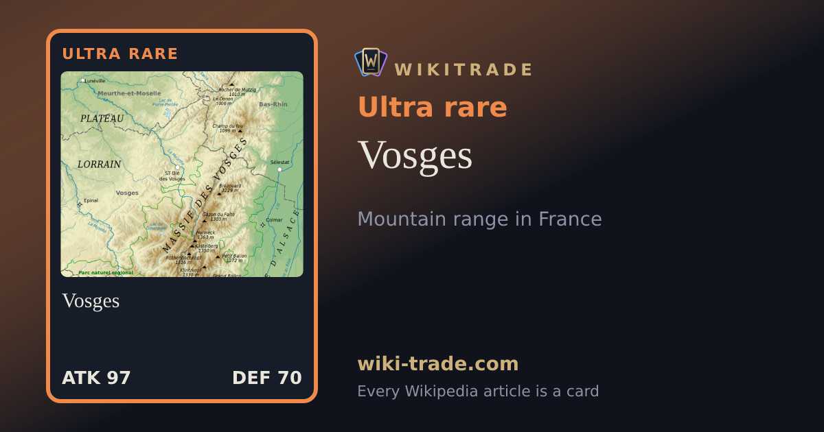 Vosges — Ultra rare card