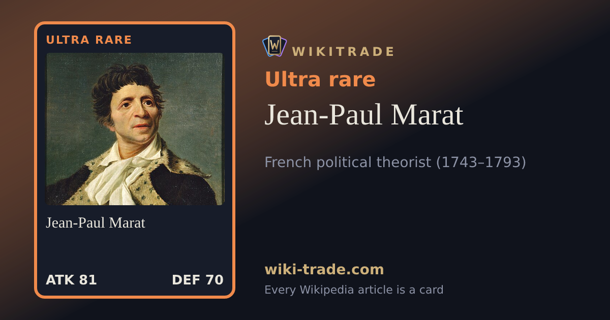 Jean-Paul Marat — Ultra rare card