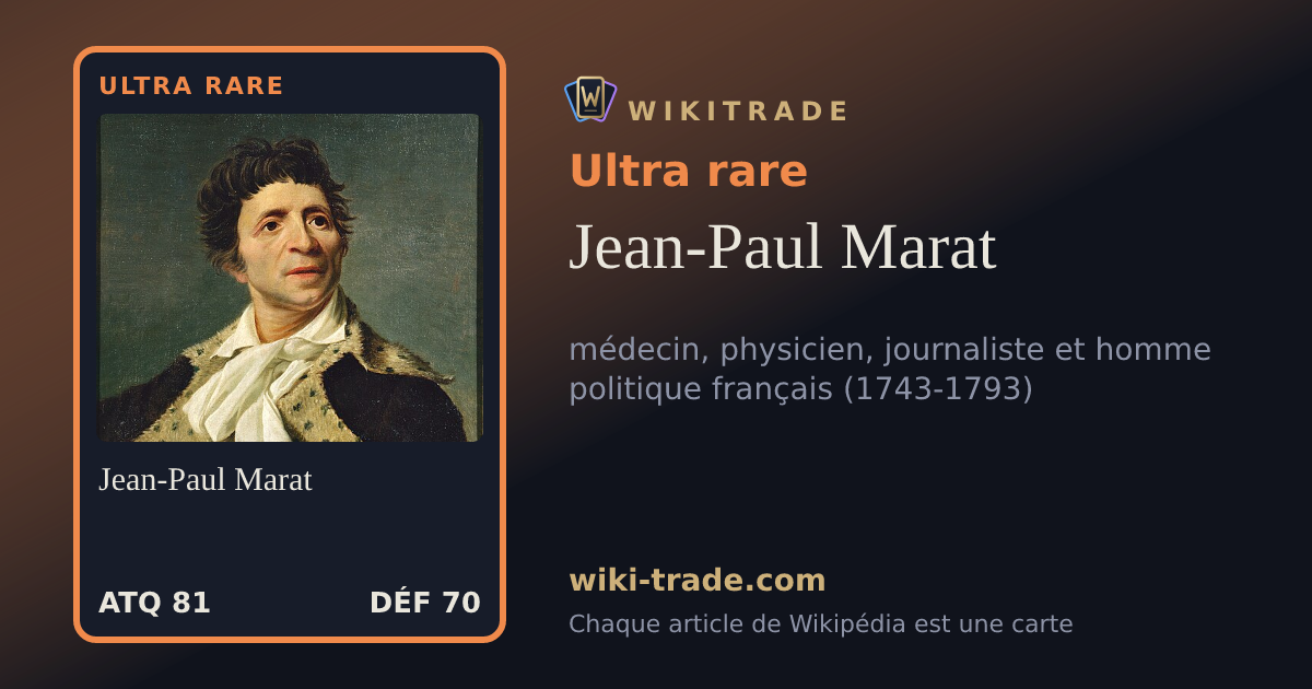 Jean-Paul Marat — carte Ultra rare