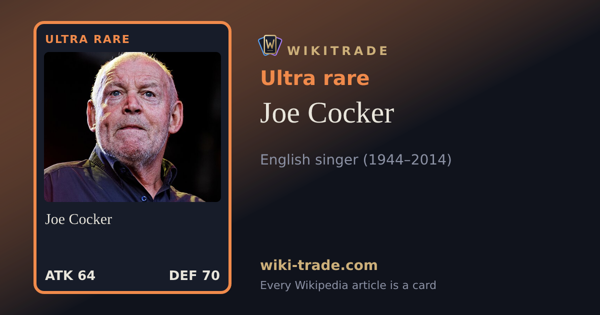Joe Cocker — Ultra rare card