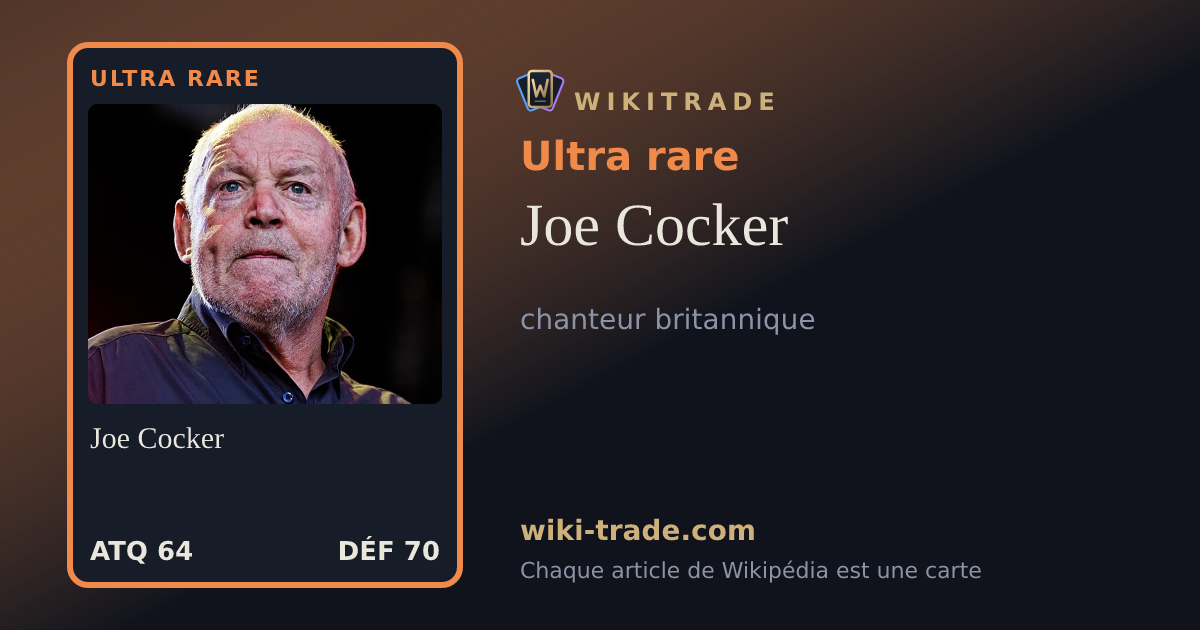 Joe Cocker — carte Ultra rare