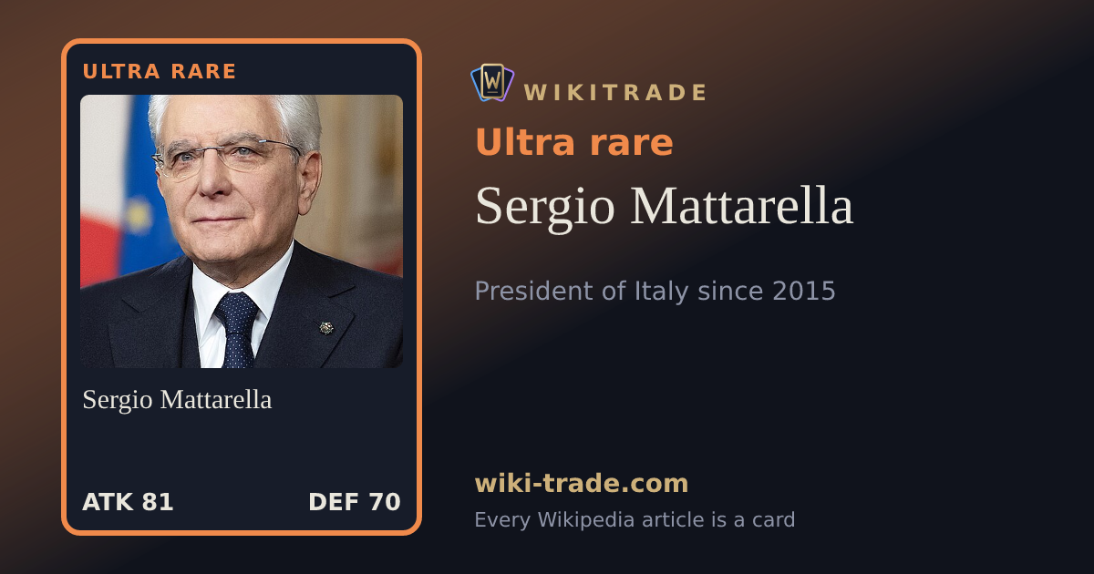 Sergio Mattarella — Ultra rare card