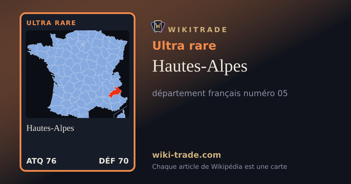 Hautes-Alpes — carte Ultra rare