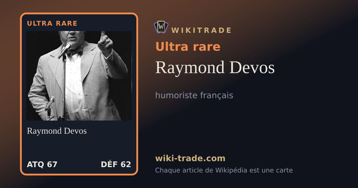 Raymond Devos — carte Ultra rare
