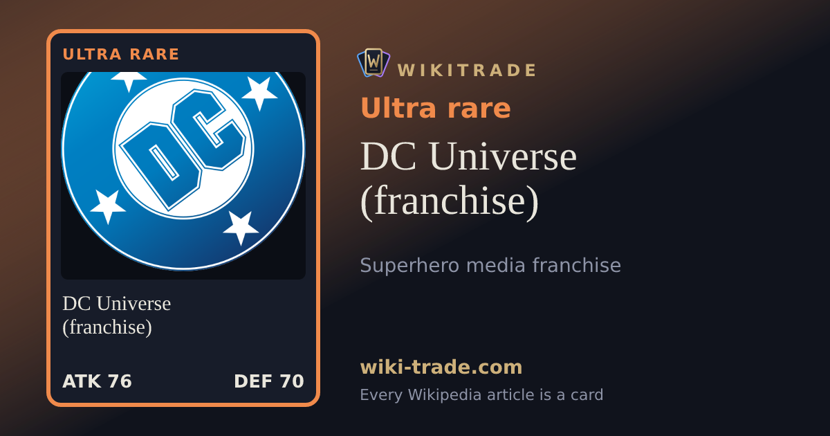 DC Universe (franchise) — Ultra rare card
