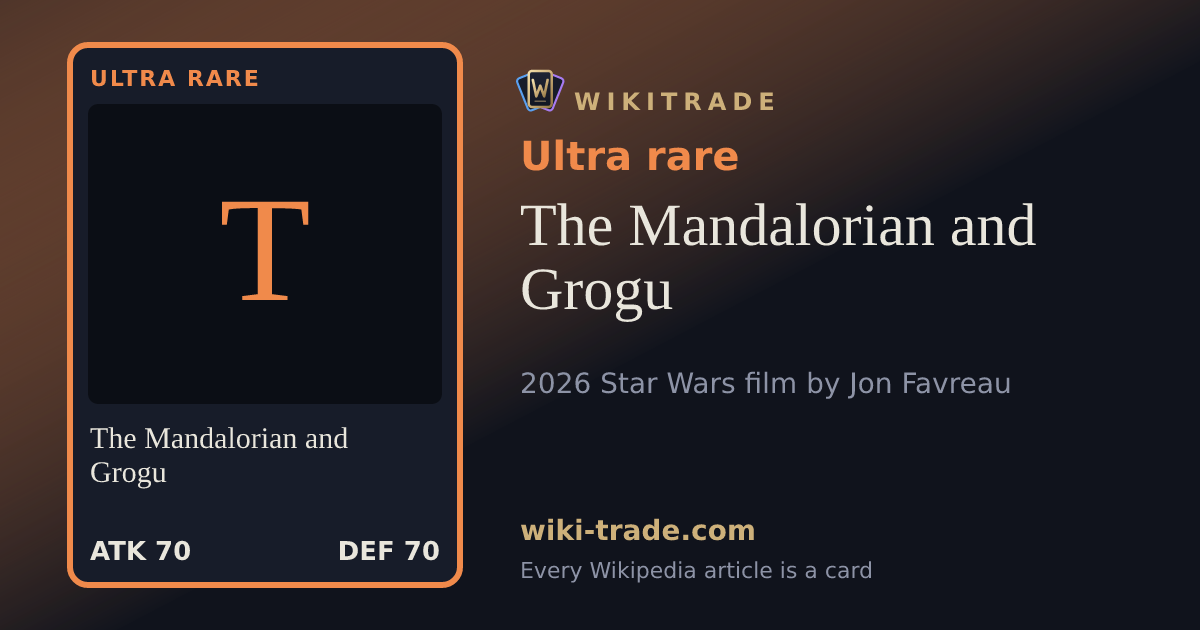 The Mandalorian and Grogu — Ultra rare card